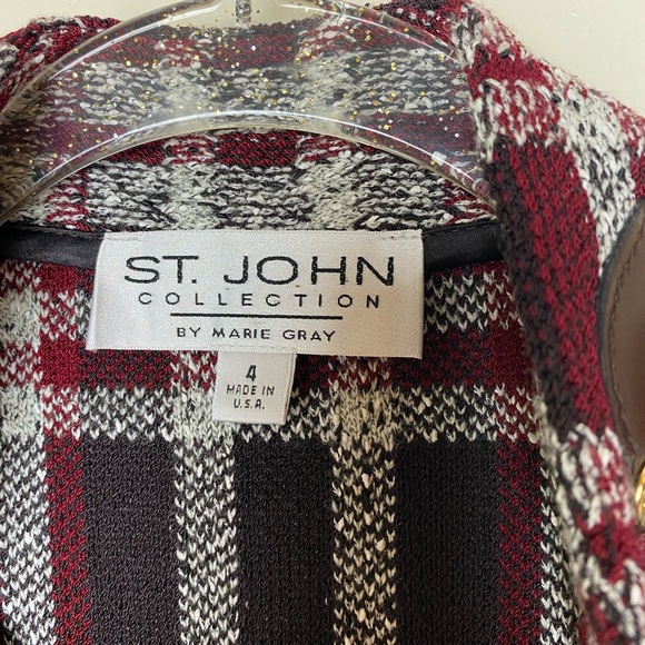 ST.JOHN Collection By Marie Gray Vintage Blazer Jacket sz 4 - Picture 11 of 11